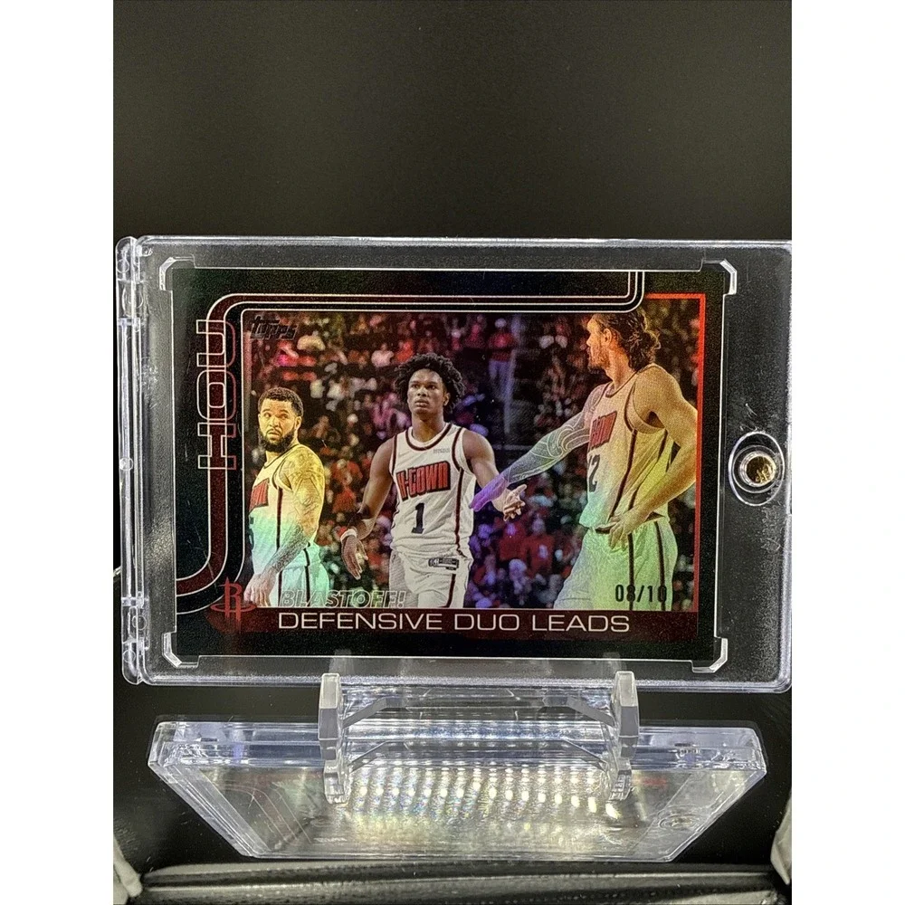 2025-26 Topps Basketball Amen Thompson Blast Off Defensive Duo Leads /10 Black